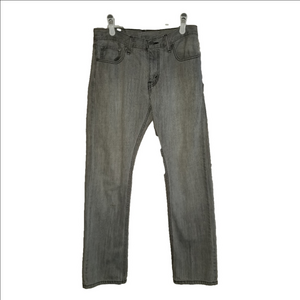 Levi's 514 Light GreyWash Red Tab Slim Straight Leg Jeans Label Reads Size 29x30